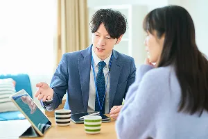 対面でお打ち合わせ